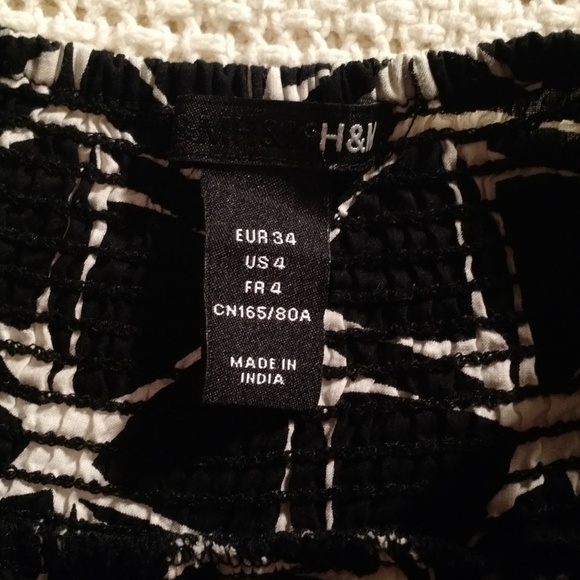 H&M - cotton top - black white - Picture 4 of 6